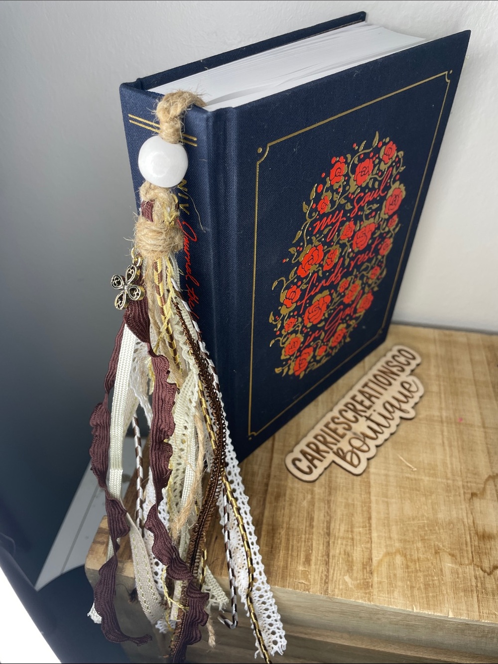 Boho Bible tassel - brown and cream